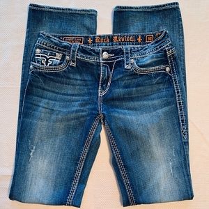 Rock Revival 30” x 34.5” Jamila Bootcut Jeans👢💙